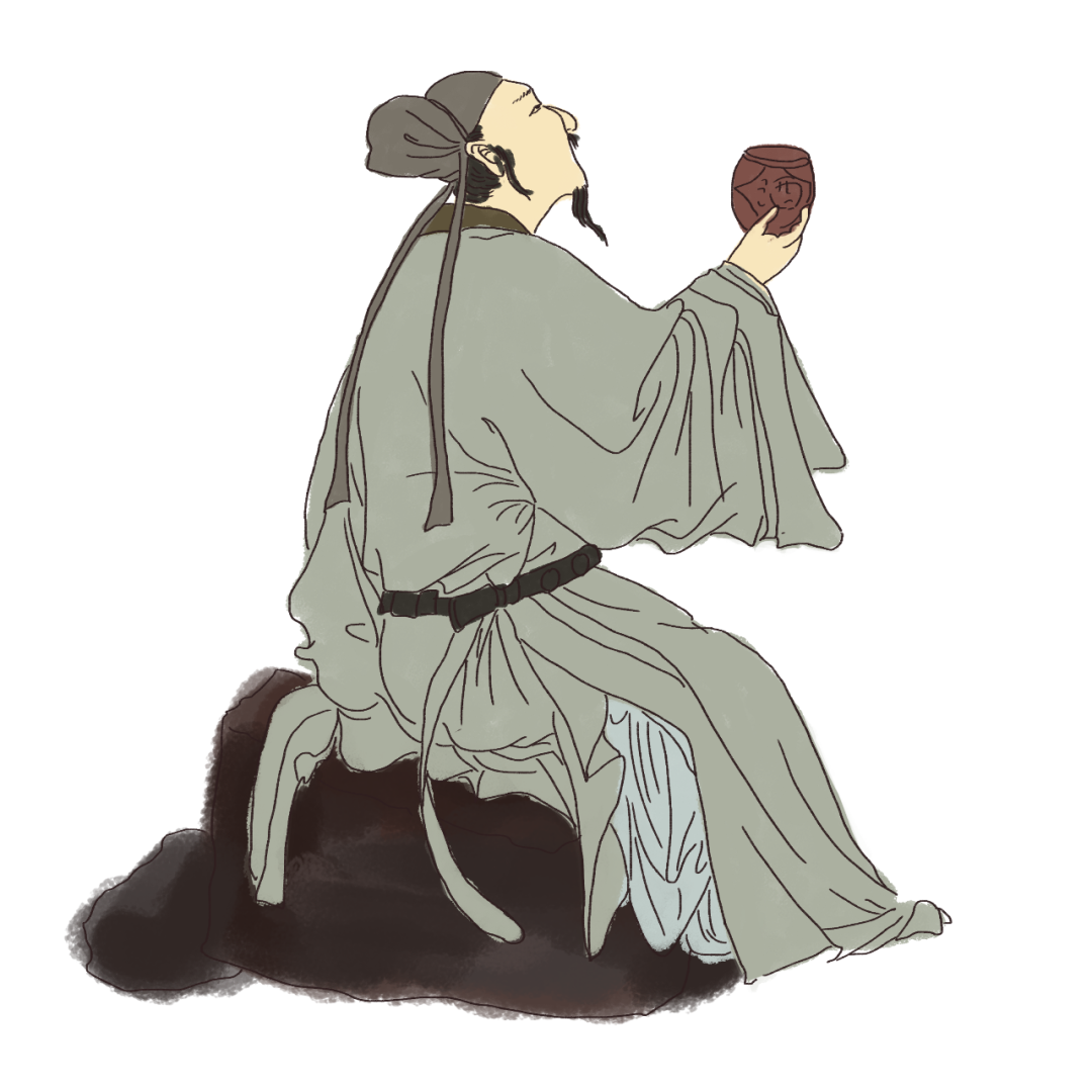 酒友相交，“與君飲，品其德”