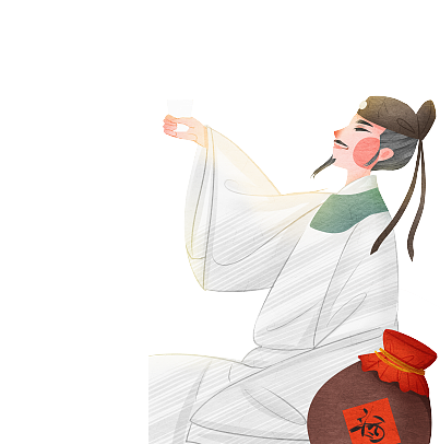 酒友相交，“與君飲，品其德”